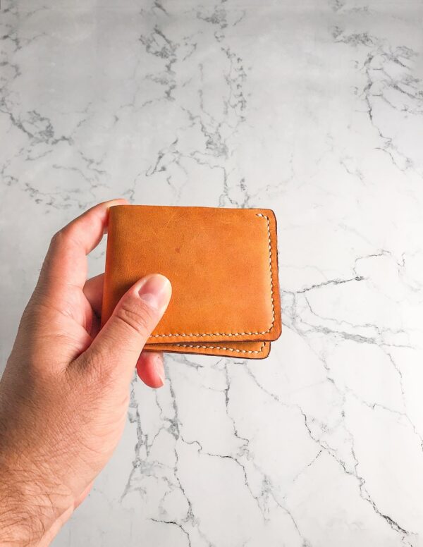 Hand Stitched Minimalist Leather Wallet