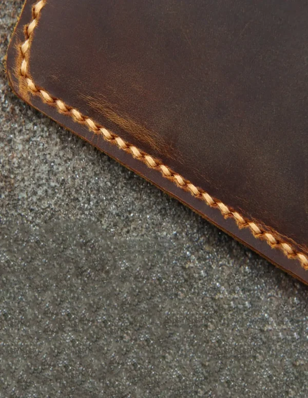 Handmade and Hand Stitched Minimalist Leather Wallet