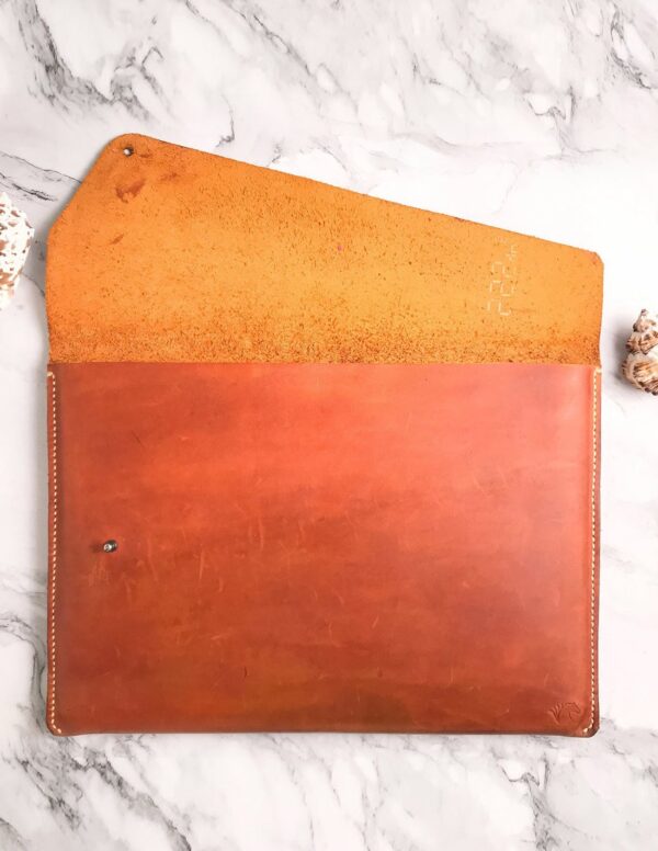Handmade Macbook Brown Leather Case