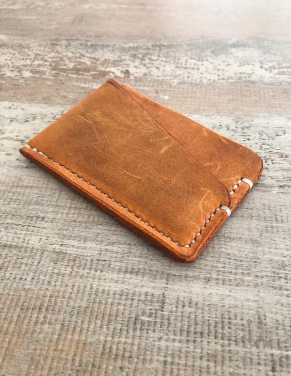 Minimalist Leather Thin Wallet Pocket Card Holder